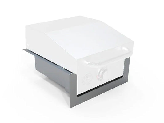 Insulating Liner for GEE40 & GFE40 Wee Griddle by Le Griddle, showcasing the stainless steel construction and dimensions.
