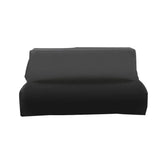 Black protective cover for a 36-inch Estate built-in grill on a white background