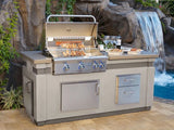 AOG 30” T-Series Gas Island Grill Bundle showcasing a premium outdoor cooking grill in a stylish GFRC island design.