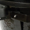 Side shelf mounting bracket on the Primo Oval Junior All-In-One ceramic charcoal grill, PGCJRC