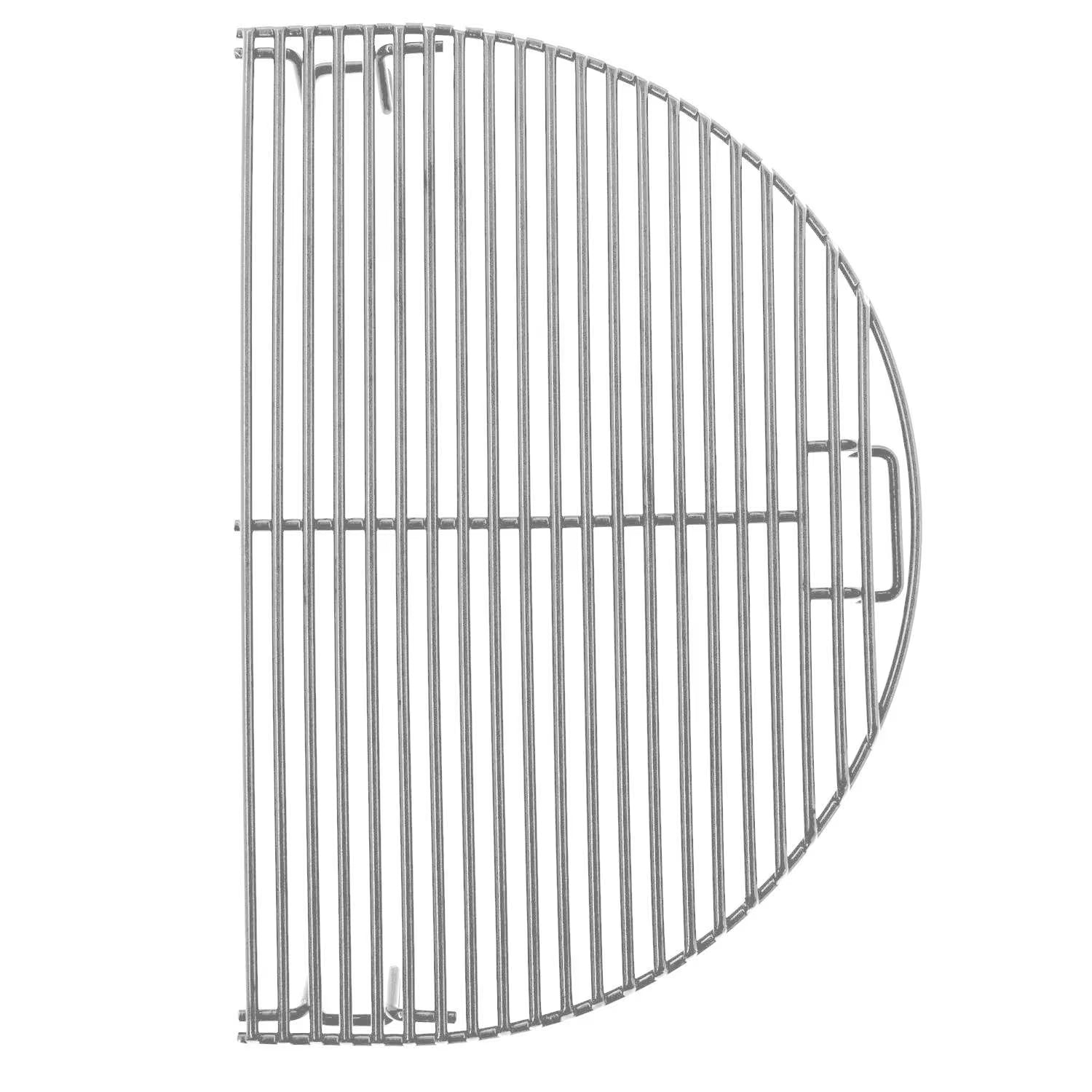 Half-moon cooking grate for the Primo Oval Junior ceramic charcoal grill head, PGCJRH