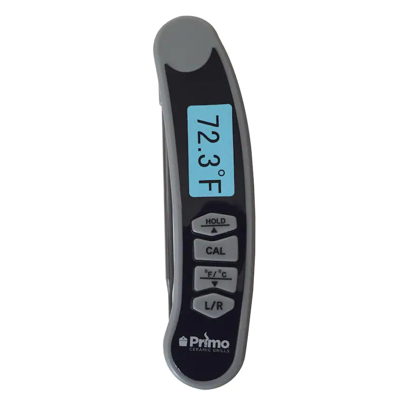 Primo instant read grill thermometer for fast, accurate meat temperature checks while grilling