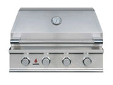 TrueFlame E Series 32" 4-Burner Freestanding Cart Grill with Premium 304 Stainless Steel, 14,000 BTUs