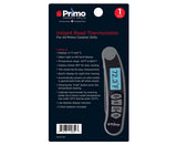 Primo instant read grill thermometer for fast, accurate meat temperature checks while grilling