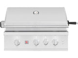 Summerset TRL Pro 32-inch built-in gas grill head with lid closed, on white background