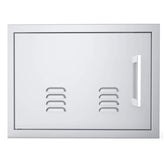 Sunstone Signature Series Horizontal Vented Single Doors 20" x 24" showcased in a modern outdoor kitchen setting.