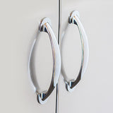 Inside view of Summerset NORTH AMERICAN STAINLESS STEEL DOUBLE ACCESS DOOR demonstrating ample storage for BBQ tools.