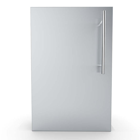 Sunstone Designer Series 15" Multi-Configurable Single Door w/Shelf featuring durable 16 gauge stainless steel frame and stylish design.