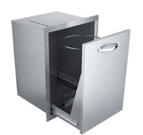 Sunstone Classic Series Flush Style Trash Drawer pull-out feature for easy access and convenience.