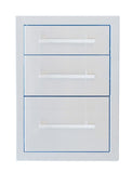 Sunstone Signature Series 6" Beveled Frame Triple Drawer designed for efficient organization in BBQ setups.