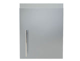 Sunstone 18" Upper Wall Left Swing Door Cabinet showcasing spacious overhead storage with a sleek stainless steel design, perfect for kitchens or outdoor grilling areas.