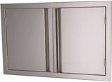 RCS Valiant Series Double Door 30" x 19" VDD1 showcasing durable 304 stainless steel construction, designed for outdoor kitchens.