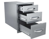 Sunstone Classic Series Flush Style 14” Drawer - Durable and stylish storage solution for BBQ tools and accessories.
