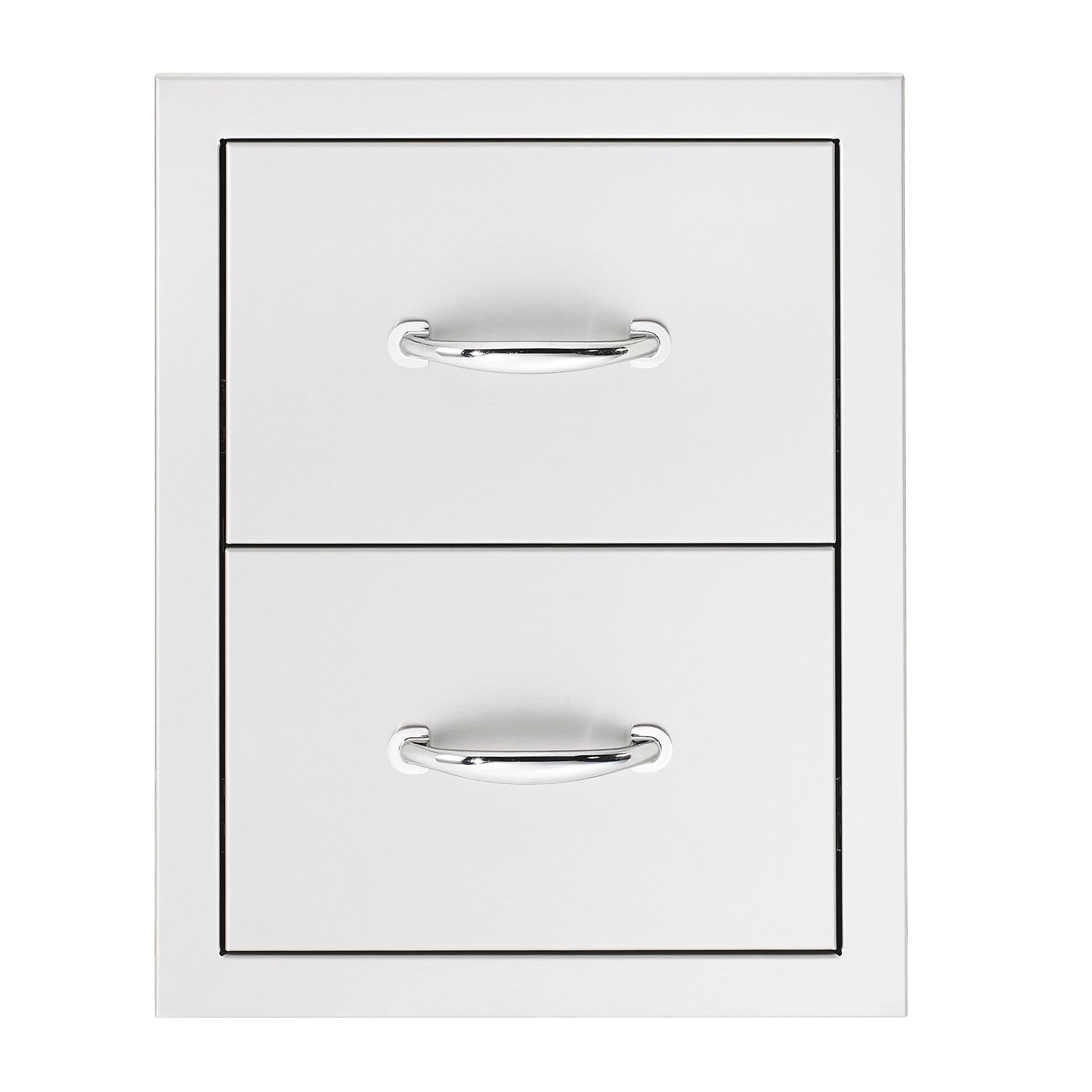 Summerset 17″ North American Stainless Steel Double Drawer for outdoor kitchen efficiency.