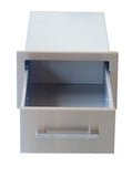 Sunstone Signature Series 6" Beveled Frame Double Drawer Unit with weather-resistant features for outdoor cooking.