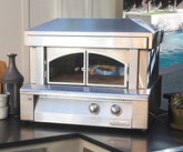 Alfresco Pizza Oven Plus featuring glass doors for enhanced visibility and cooking performance.