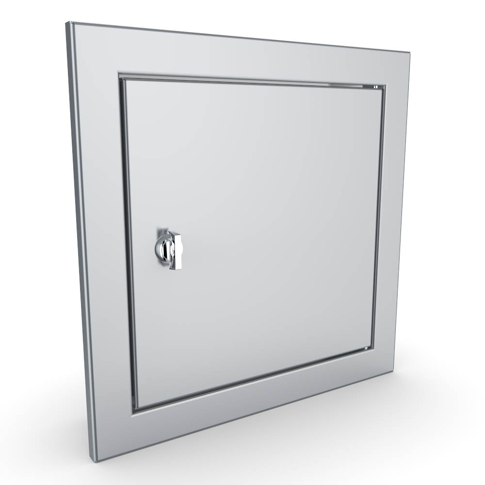 Interior view of Sunstone Signature Series 12” Single Door and Vented Door showing internal hinges and clean modern design.