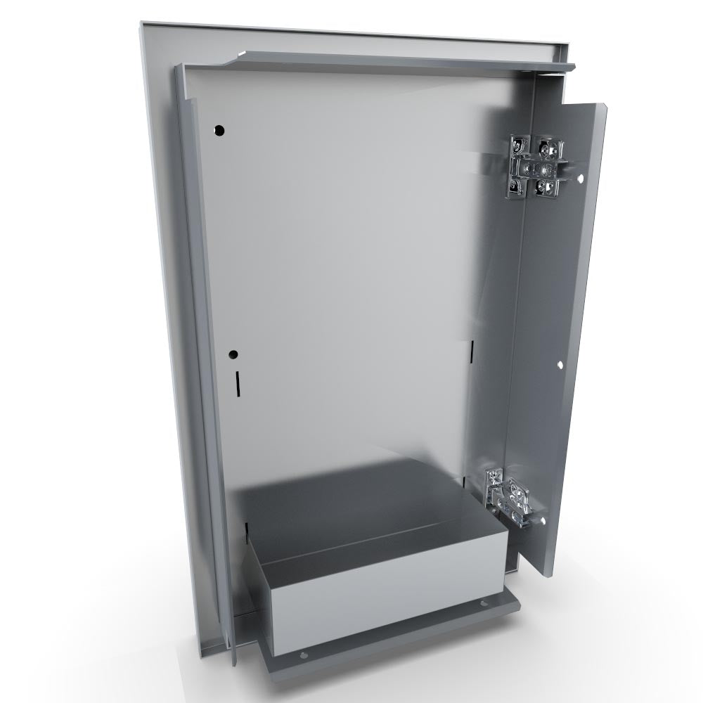 Sunstone Designer Series 15" Multi-Configurable Single Door with Shelf, showcasing sleek design and durable 304 stainless steel construction.