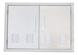 Sunstone Signature Series 30" Double Access Door in 304 Stainless Steel, perfect for BBQ grill venting.