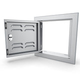 The Sunstone Signature Series 12” Single Door and Vented Door with locking latch option for enhanced security.