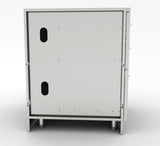 Sunstone Full Height Double Door Base Cabinet with two removable interior shelves and sleek design for outdoor spaces.