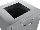 Sunstone Classic Series Flush Style Trash Drawer emphasizing soft-close drawer tracks for a clean finish.