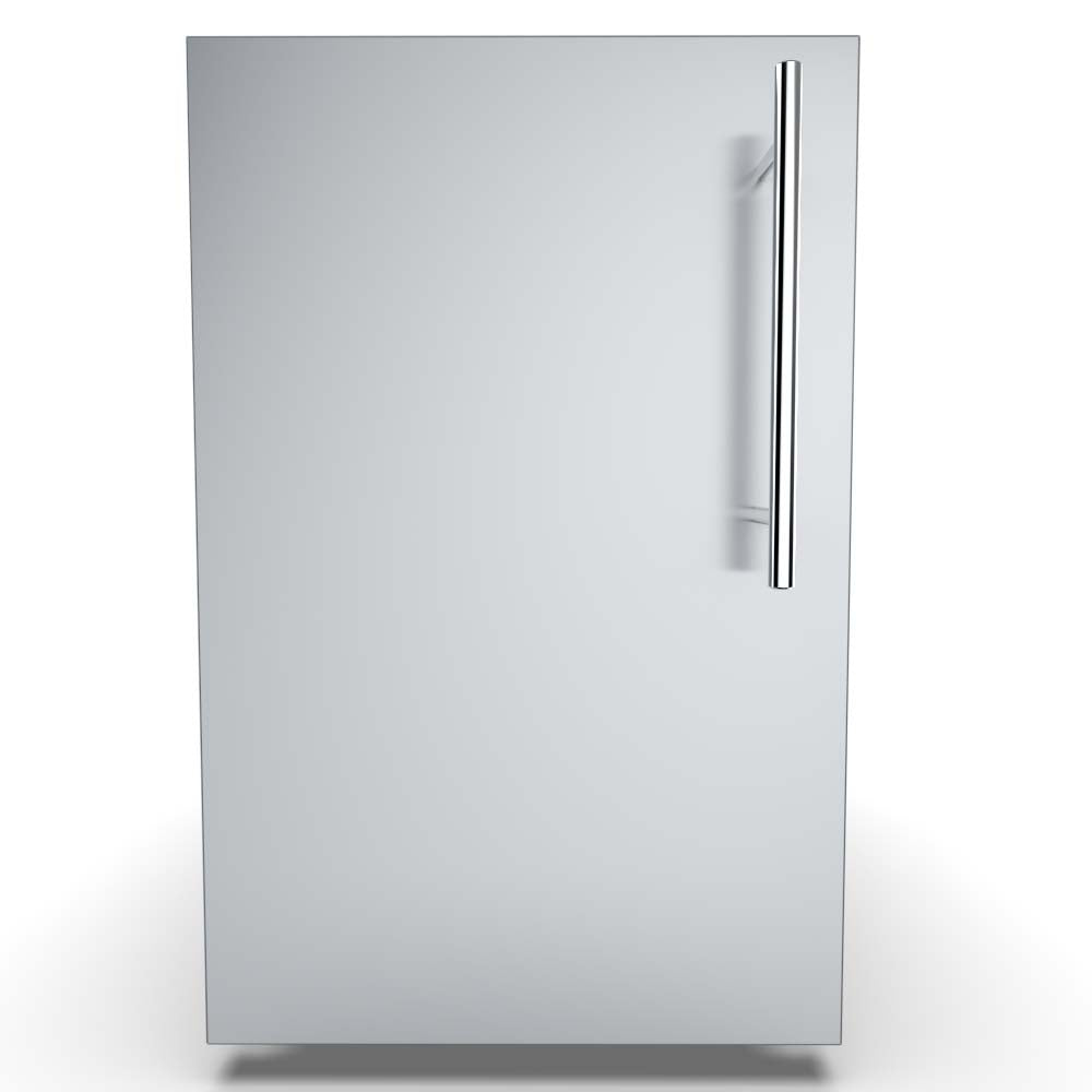 Utility access port on the Sunstone Designer Series Multi-Configurable Single Door Dry Storage Pantry for stereo components.