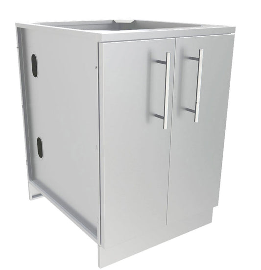 Sunstone 24", 30", & 36" Full Height Double Door Base Cabinet with Two Shelves by Sunstone, perfect for outdoor kitchen storage and organization.