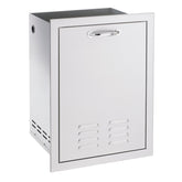 Summerset 20" North American Stainless Steel Vented Liquid Propane Tank or Trash Drawer showcasing its sleek design and durable #304 stainless steel material.