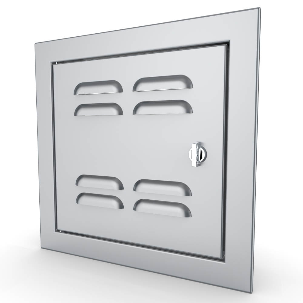 Sunstone Signature Series 12” Single Door and Vented Door featuring a sleek design and 304 stainless steel construction.