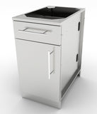 Sunstone 18" Left or Right Swing Door Cabinet with Shelf and Top Drawer showcasing durable stainless steel design.