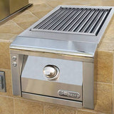 Alfresco Sear Zone Side Burner featuring a ceramic infrared searing system for high-performance cooking, perfect for outdoor grilling.
