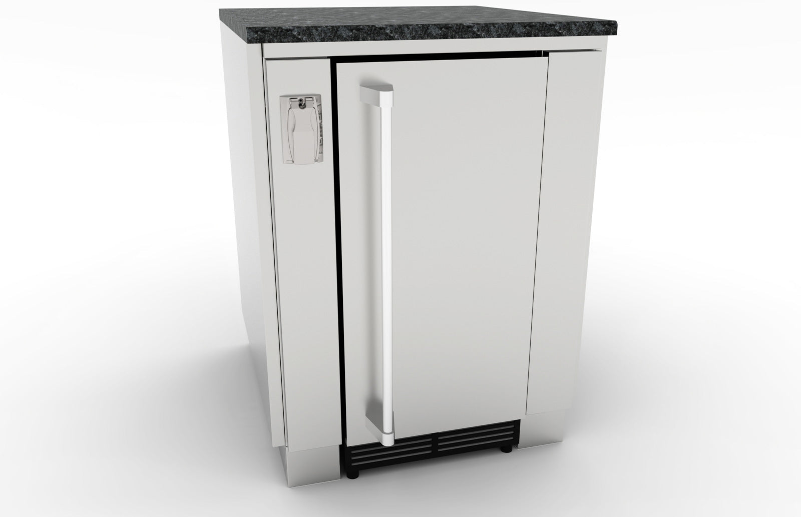 Sunstone Appliance Cabinet 24" - Ideal for 15" wide fridges, wine coolers, and ice makers, featuring durable stainless steel construction and easy installation.