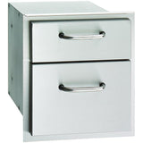 AOG Double Drawer by AOG, made from durable 304 stainless steel, perfect for outdoor kitchen storage.
