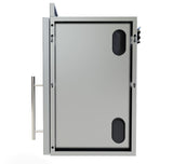 Open view of the Sunstone 18" Upper Wall Left Swing Door Cabinet illustrating spacious storage for kitchen essentials.