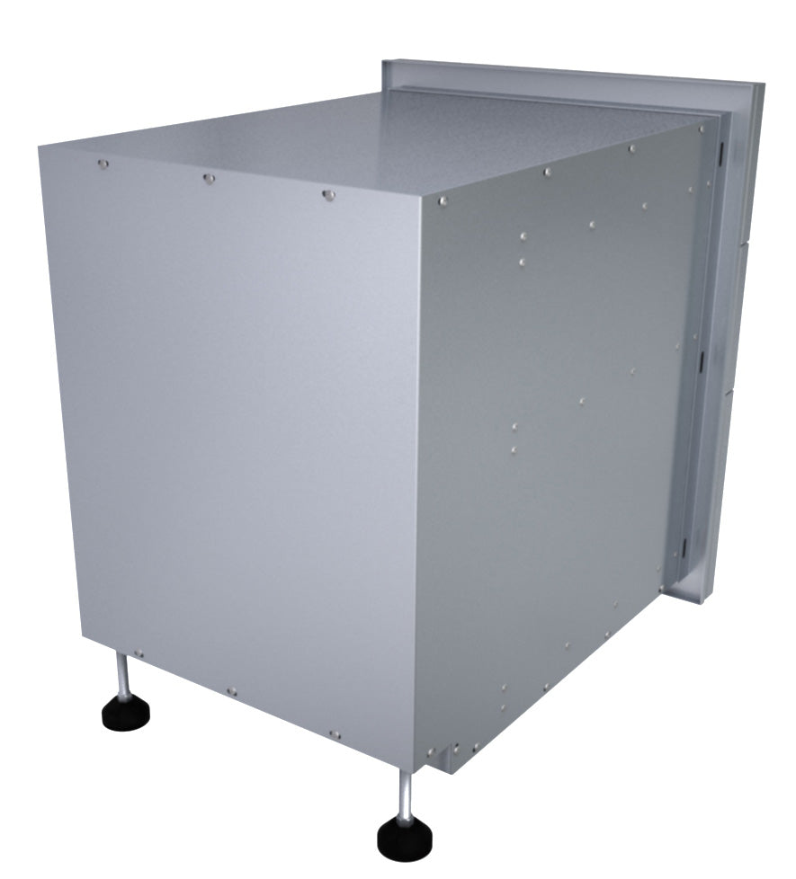 Close-up view of Sunstone Designer Series 23" Triple Drawer with Self-Leveling Legs highlighting its sturdy soft-closing drawer tracks.