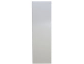Sunstone 42" Height Upper Wall Cabinet End Panel, made of 304 stainless steel with a brushed finish, designed to enhance cabinets by covering internal layers and utilities.