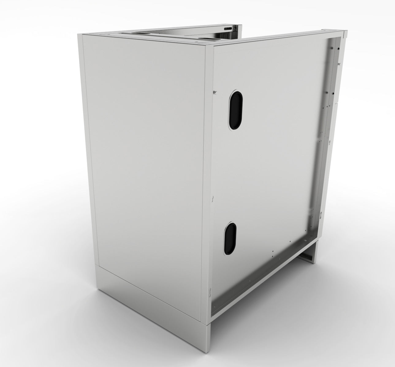 20" Appliance Cabinet by Sunstone showcasing a stylish left-swing door design for easy access.