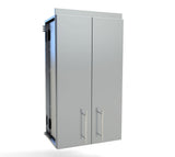 Sunstone 24 inch Full Height Double Door Cabinet with Four Shelves, perfect for any kitchen or storage solution.