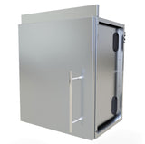 Sunstone 18" Upper Wall Left Swing Door Cabinet showcasing its modern design and durable 304 stainless steel structure.