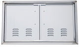 Sunstone Signature Series 36" Double Access Door featuring beveled frame and strong construction for outdoor kitchens.