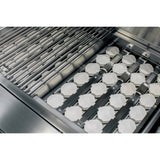Close-up of the heavy-duty cooking grates on the American Made Grills Estate 30” Built-In Gas Grill, designed for optimal heat distribution.
