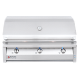 RCS American Renaissance Drop-In Grill 42" showcasing its sleek stainless steel design and high-quality construction.