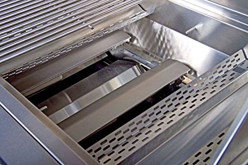 High-quality image of the Bonfire Whistler 3 Built-in Grill 28" showcasing its stainless steel design and LED control knobs, perfect for outdoor cooking.