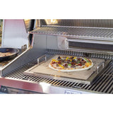 Fire Magic Pizza Stone Kit 3514 featuring a durable cordierite baking stone and stainless steel frame for grilling artisan style pizzas.