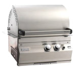 Fire Magic Deluxe Legacy Grill 24” showcasing its heavy-duty stainless steel design and features like 21,000 BTU tube burners and a large cooking surface.