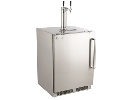 Fire Magic Outdoor Rated Kegerator 3594-D or 3594-DL showcasing stainless steel design for outdoor kitchens