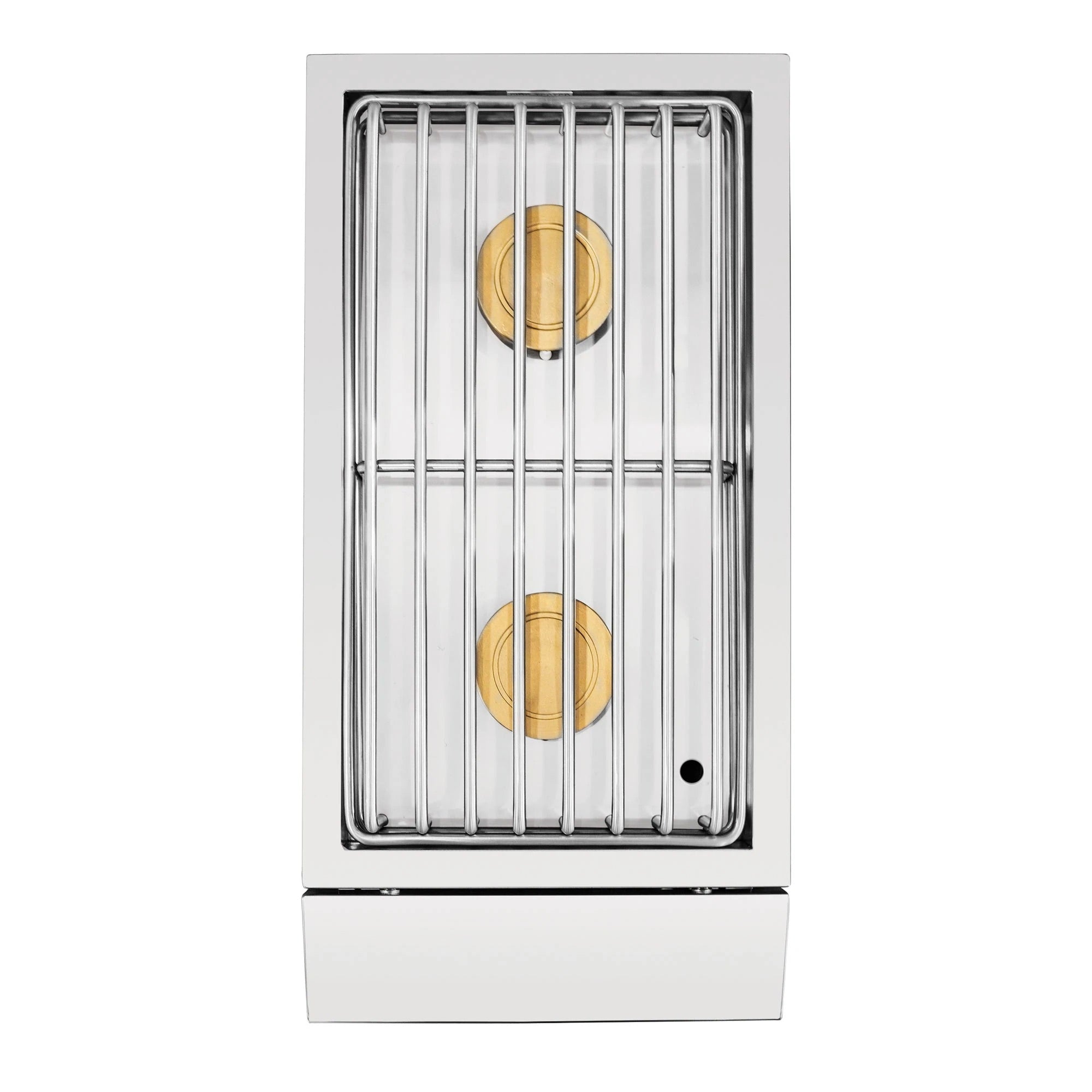 American Made Grills Atlas Double Side Burner showcasing sleek design and powerful cooking features for outdoor kitchens.