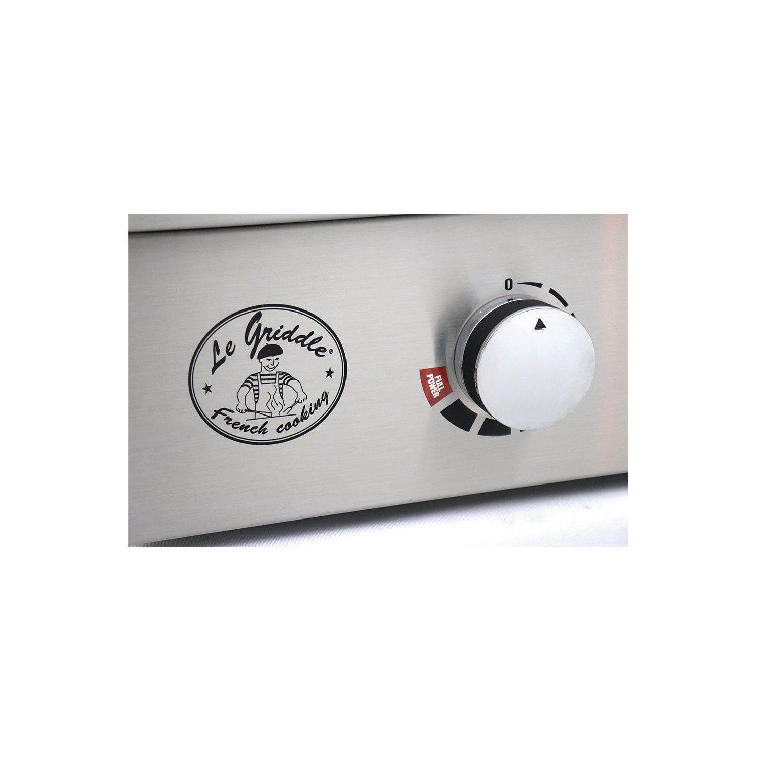 Le Griddle Wee Electric Griddle 16" with Lid displayed on a countertop, perfect for gatherings and meal prep for up to 12 people.