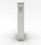 Sunstone Stainless Steel 6" Spacer Base Cabinet in a beautifully arranged outdoor kitchen setting, ideal for electrical needs.